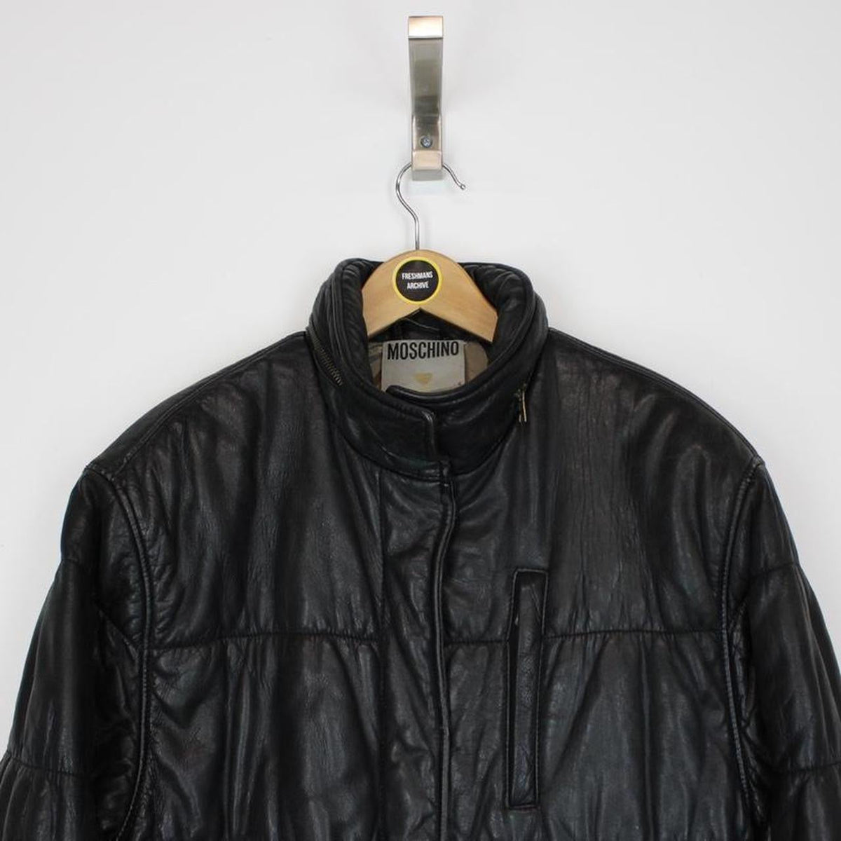 Vintage Moschino Leather Jacket XL