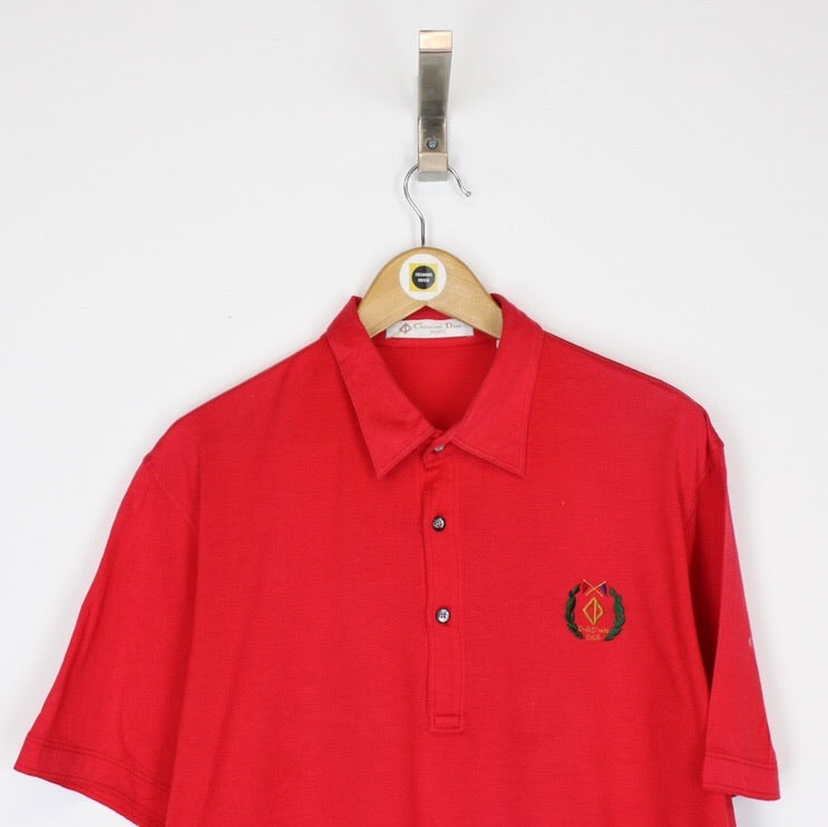 Vintage Christian Dior Polo Shirt Medium